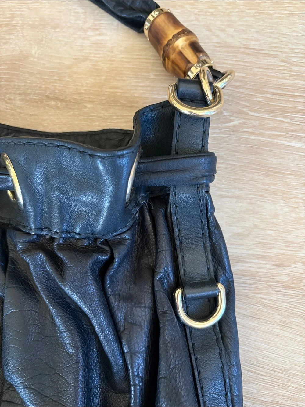 Gucci black drawstring